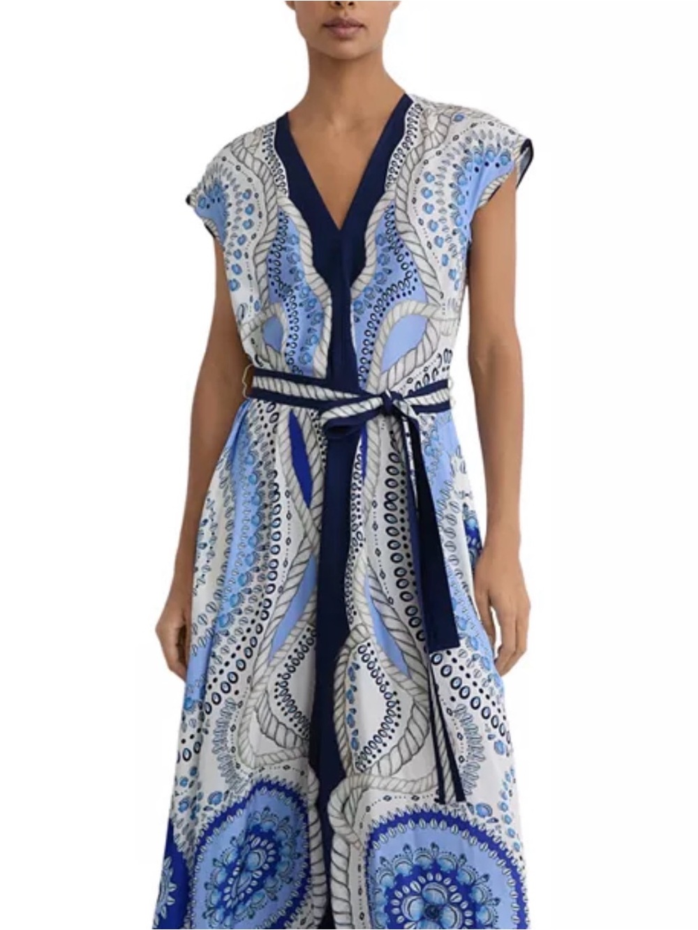 REISS Heidi Midi Dress in size 6 - Picture 5 of 6